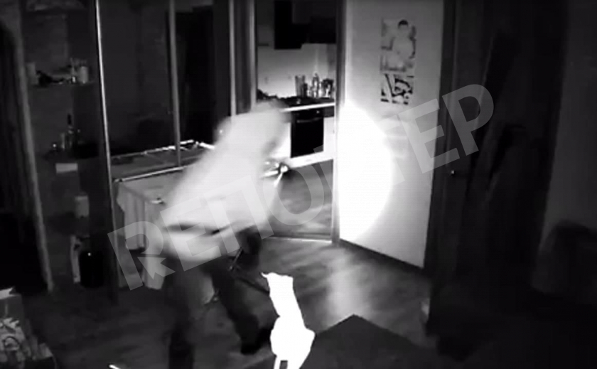 Днепровский «барабашка» попал в объектив видеокамер и всполошил полицию