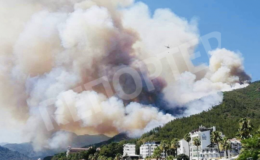 Туристам на заметку! На турецком курорте бушуют лесные пожары