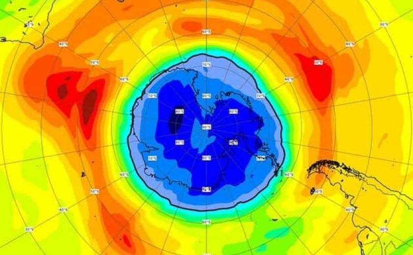 Озоновая дыра над Южным полюсом продолжает увеличиваться