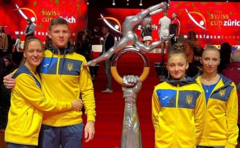 Елизавета Губарева из Днепра в паре с Ильей Ковтуном стали вице-чемпионами гимнастического турнира Swiss Cup в Швейцарии