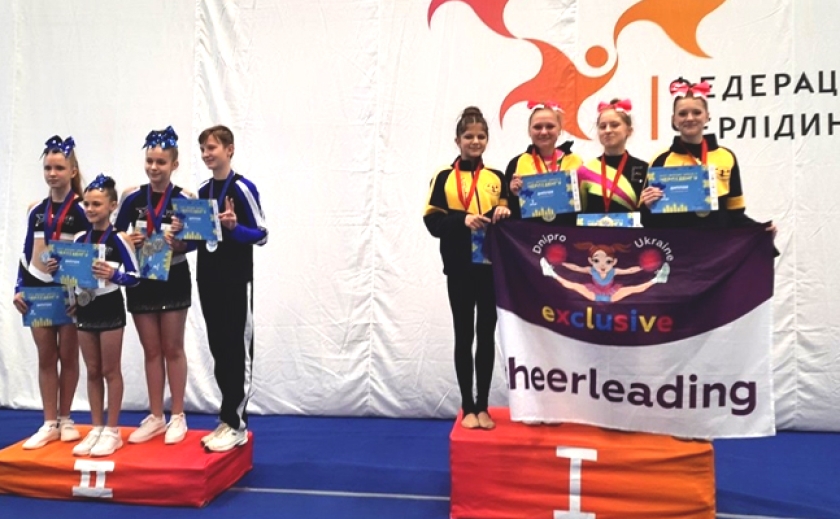 Черлідери з Дніпра завоювали 16 медалей на чемпіонаті України