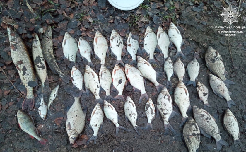 У Дніпрі затримали браконьєра, який наловив риби на 65 тисяч гривень