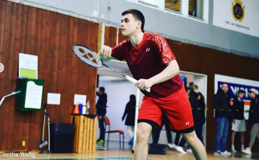 15-річний бадмінтоніст Федір Тюрін з Дніпра виграв 2 медалі на турнірі в Швеції