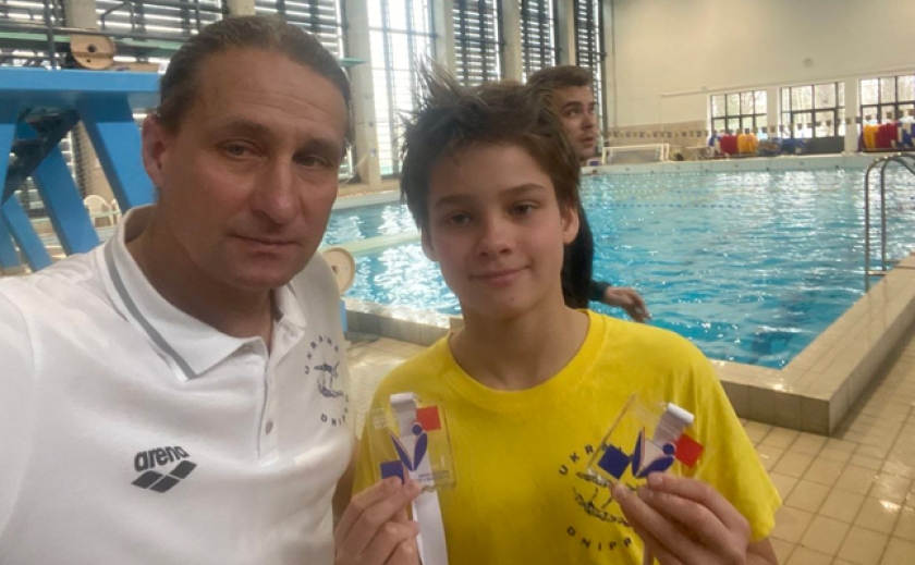 12-річний Дмитро Вишиванов з Дніпра виграв чемпіонат Хорватії зі стрибків в воду