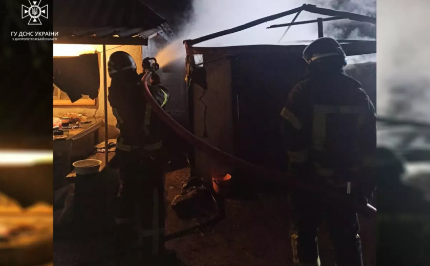 У Дніпровському районі ліквідовано загоряння гаража