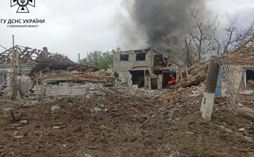 Рятувальники ліквідували наслідки ворожого обстрілу міста Оріхів Запорізької області
