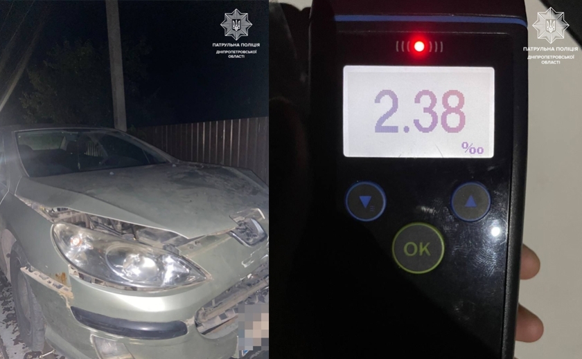 Вчинив два ДТП за ніч та покинув місце події: у Дніпрі виявили пʼяного водія-порушника Вчинив два ДТП за ніч та покинув місце події: у Дніпрі виявили пʼяного водія-порушника