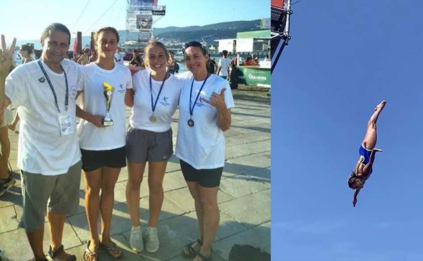 Спортсменка з Дніпропетровщини здобула перемогу на турнірі зі стрибків у воду в Італії