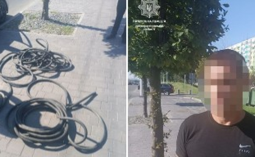 Три мотки вирізаного кабелю: патрульні Дніпра затримали водія у стані наркотичного сп’яніння