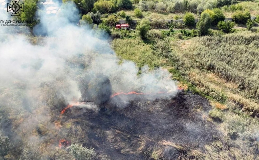30 виїздів для ліквідації пожеж на відкритих територіях: вогнеборці Дніпропетровщини залучалися до гасіння займань в екосистемах