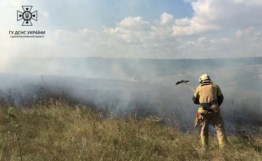 На Дніпропетровщині протягом доби ліквідували 19 пожеж в екосистемах