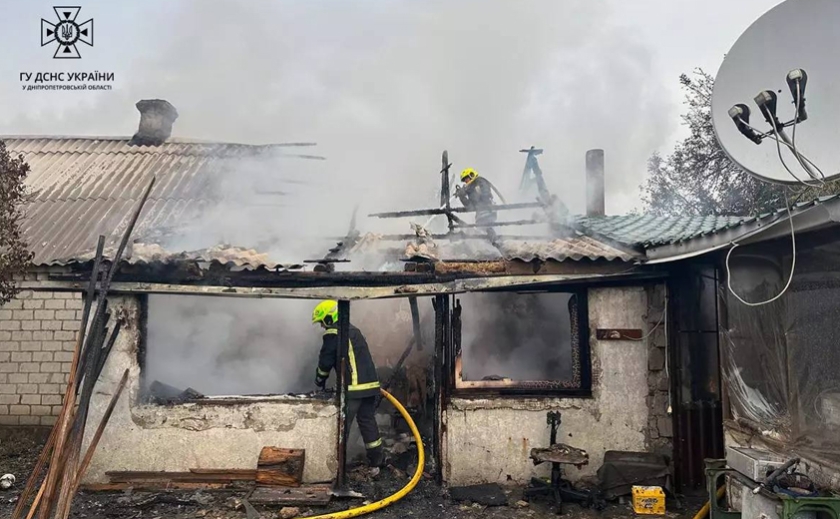 Вогнеборці ліквідували пожежу в приватному житловому будинку у Дніпровському районі