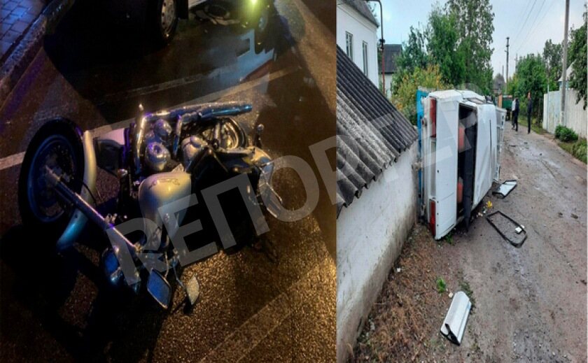В Днепре спорт-байк сбил девушку, а «жигуль» едва не оказался на крыше дома