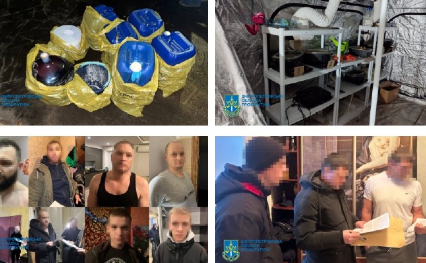 На Дніпропетровщині ліквідовано дві нарколабораторії: вилучено 400 кг метамфетаміну та прекурсорів