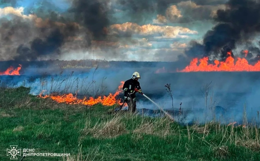 26 загорань за добу: на Дніпропетровщині продовжують боротися з пожежами в екосистемах