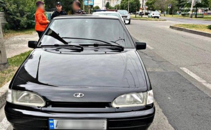 Патрульні Запоріжжі розшукали водія, який залишив місце автопригоди