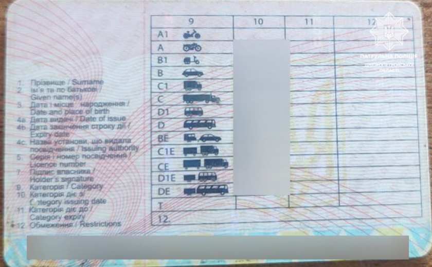 Патрульні Дніпра виявили у містянина підроблені документи Патрульні Дніпра виявили у містянина підроблені документи