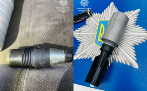 Патрульні Дніпра виявляють у громадян вибухонебезпечні предмети