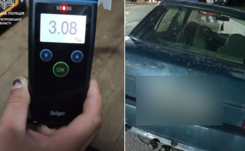 Керував автівкою у стані сп’яніння: Патрульні Дніпра виявили нетверезого водія