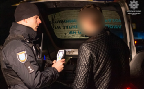 З початку року на Дніпропетровщині за п'яне водіння притягнули до відповідальності 1623 водія: подробиці