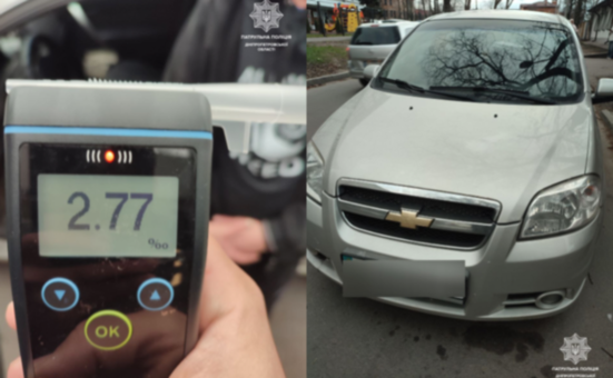 Community policing: мешканці Центрально району Дніпра допомогл патрульним виявити нетверезого керманича