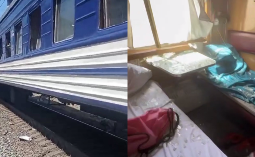 Внаслідок ворожого удару по Дніпропетровщині пошкоджено поїзд №52 Одеса — Запоріжжя