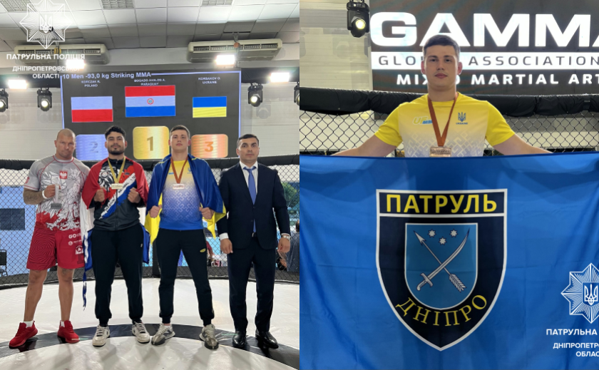 Патрульний з Дніпра здобув «бронзу» на чемпіонаті світу з ММА