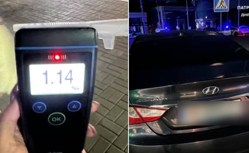 Не мав права керування та сів за кермо нетверезий: у Дніпрі патрульні склали на 20-річного водія адміністративні матеріали