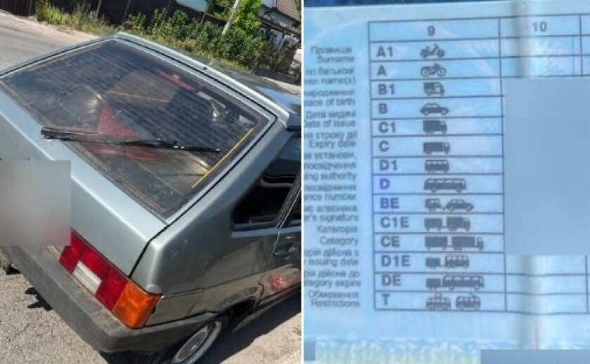 Позбавлений права керування та з підробленим посвідченням: патрульні Дніпра затримали ймовірного водія-порушника