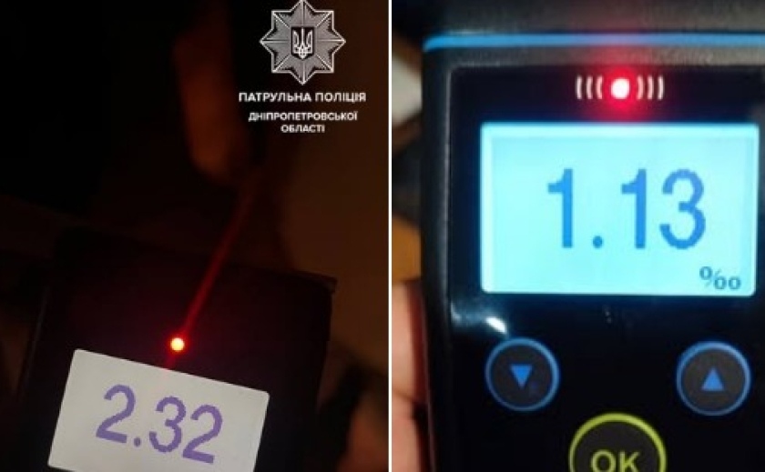 Патрульні Дніпропетровщини продовжують виявляти водіїв напідпитку під час комендантської години