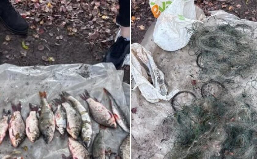 Водний патруль Дніпропетровщини виявив громадян, які ловили рибу забороненими знаряддями лову