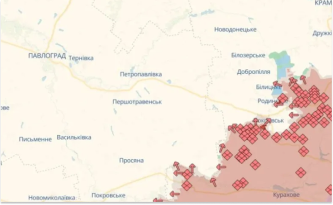 Ворог просунувся у напрямку Привілля на Дніпропетровщині — DeepState