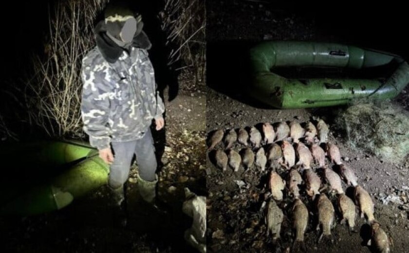 Понад 45 тис. гривень збитків державі: рибпатруль Дніпропетровщини зупинив незаконну риболовлю