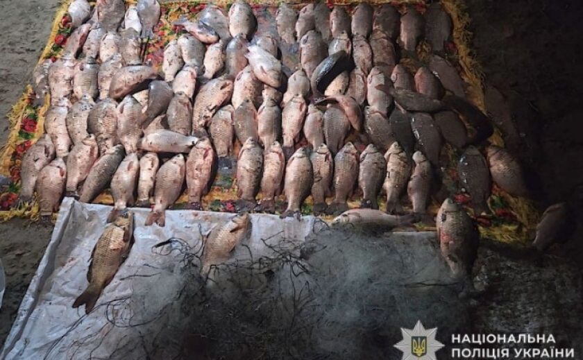 Незаконно виловили риби на 150 тисяч гривень: поліцейські Дніпропетровщини викрили порушників