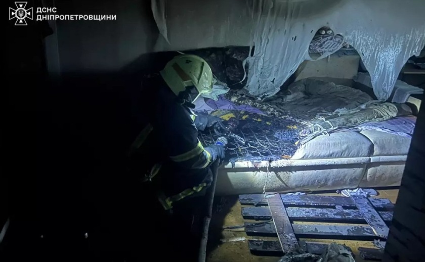 У Дніпрі ліквідовано займання в одному із помешкань багатоповерхівки