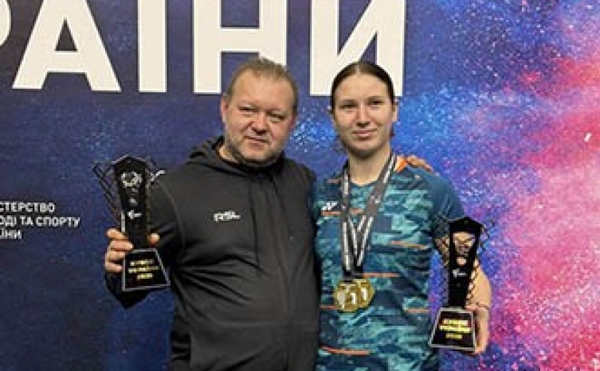 Дніпрянка здобула «золото» Кубку України з бадмінтону