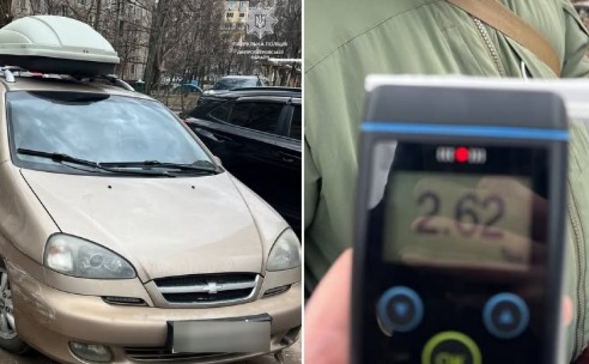 У Дніпрі виявили трьох водіїв у стані сп’яніння