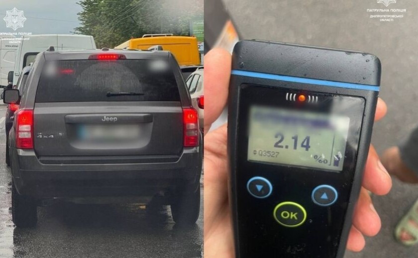 У Дніпрі пʼяна водійка з 6-річною дитиною намагалася втекти від поліції: подробиці