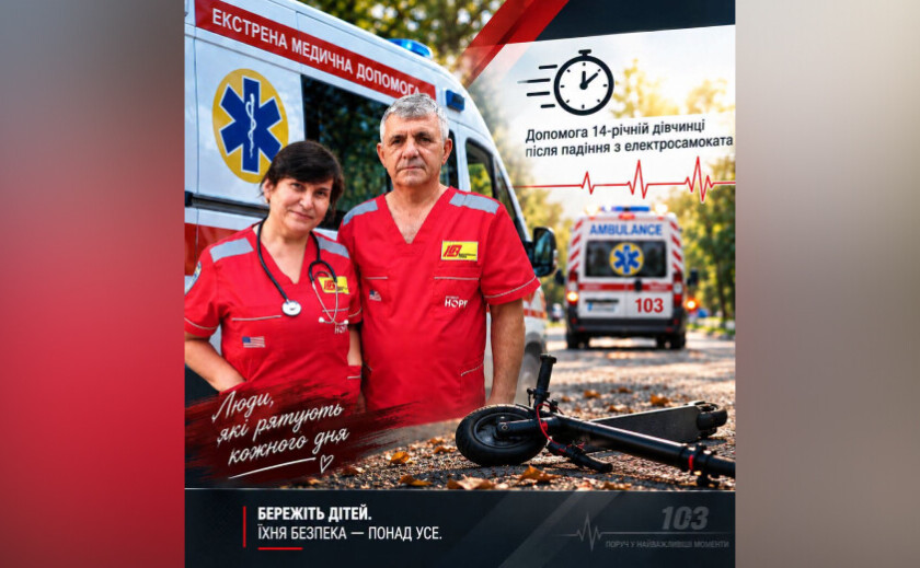 Втрачала свідомість: у Дніпрі 14-річна дівчинка впала з електросамоката та вдарилася головою