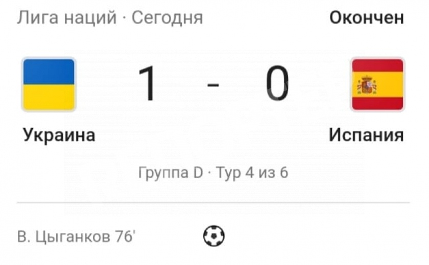 Украина вырвала победу у Испании в Лиге наций!