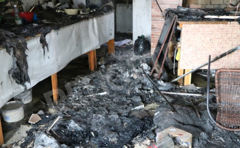 В Днепре сгорела кавказская кухня
